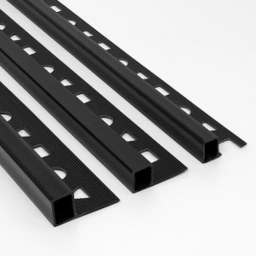 재료분리대 PVC 블랙 사각 (8 10 12mm)2.4m 코너 타일 꼼꼼이 몰딩